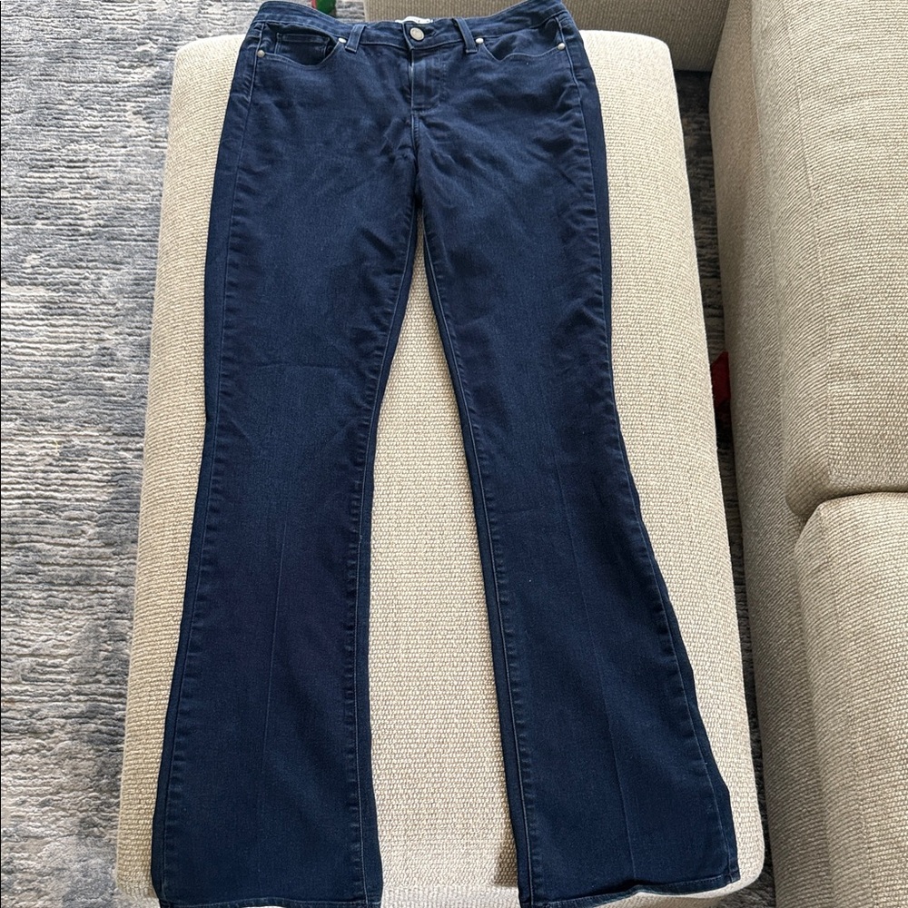 PAIGE Dark Navy Flare Jeans
